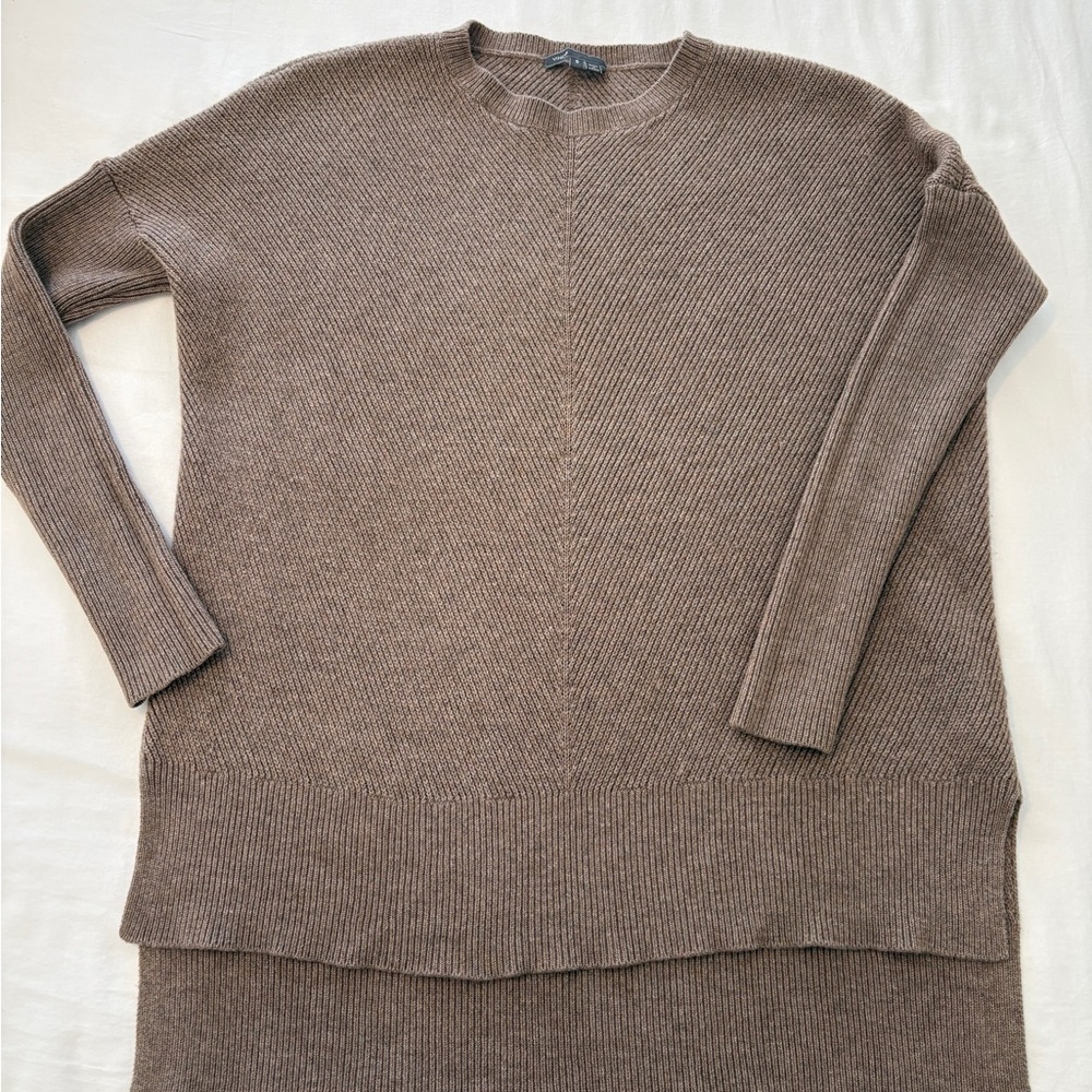 Vince Women’s Wool Cashmere Blend Sweater Brown/Taupe size S